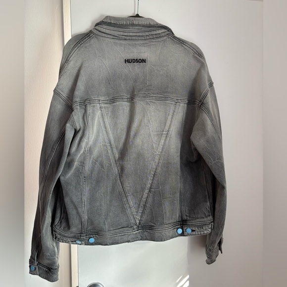 Hudson Jeans Grey Denim Jacket - Picture 2 of 3